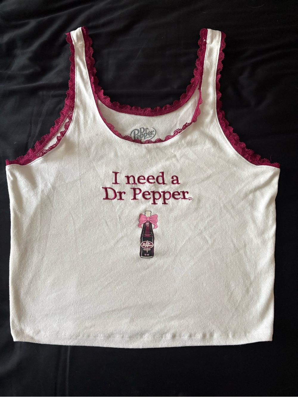 NWOT! “I need a Dr Pepper” tank top
